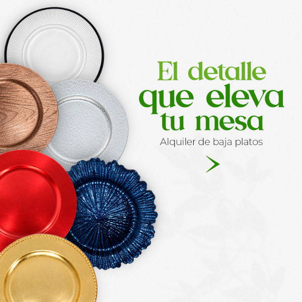 Baja platos para tu evento Guatemala