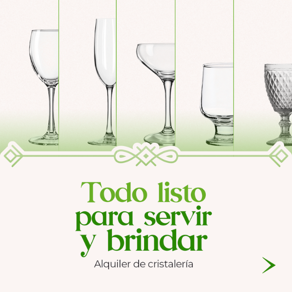 Cristaleria para tu evento en Guatemala 1